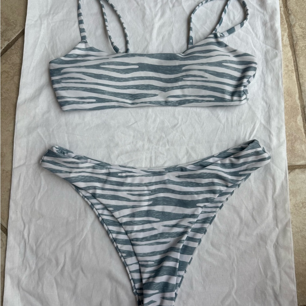 Zebra Print Bikini Set